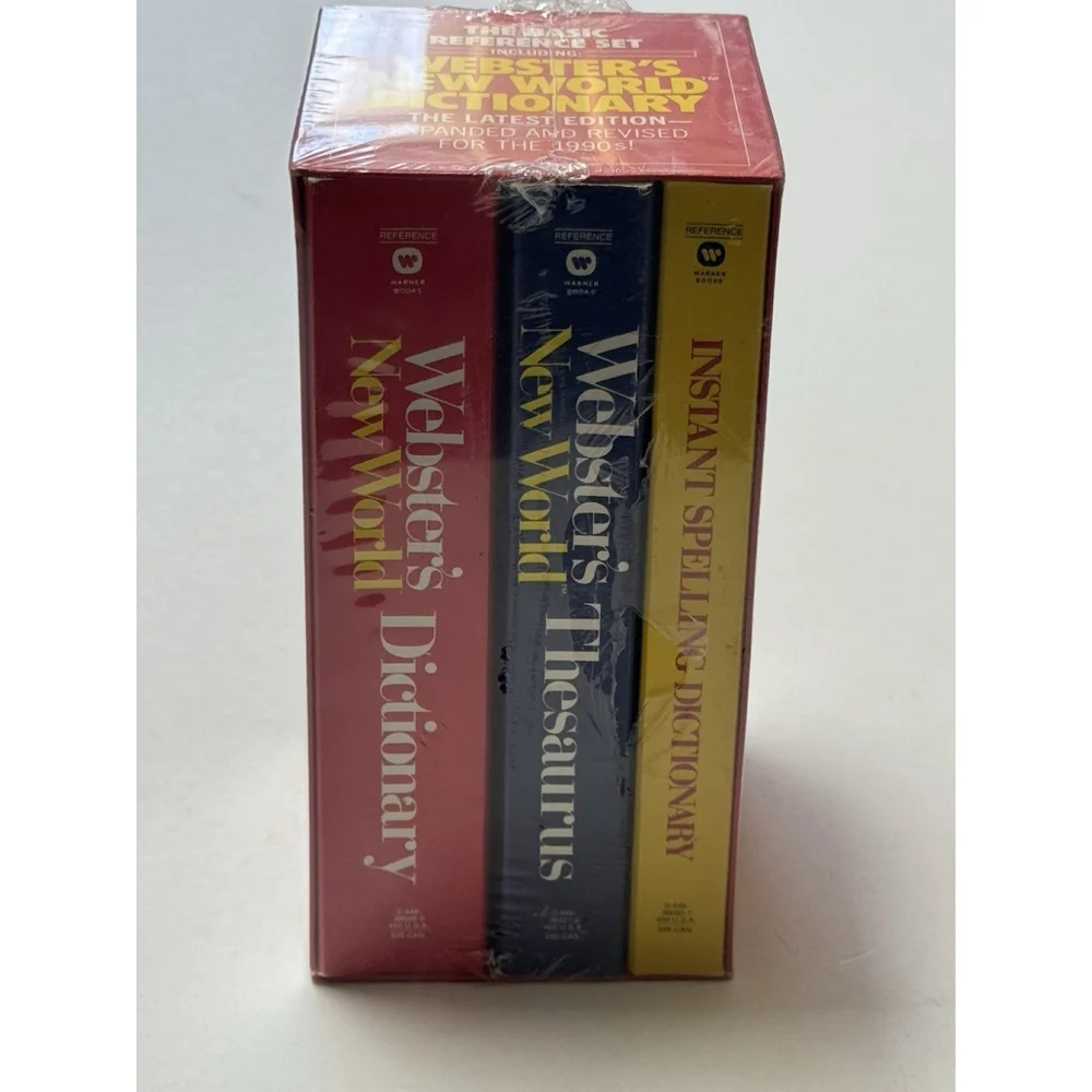 Basic Reference Set Including Webster's New World Dictionary by Warner Books 1st